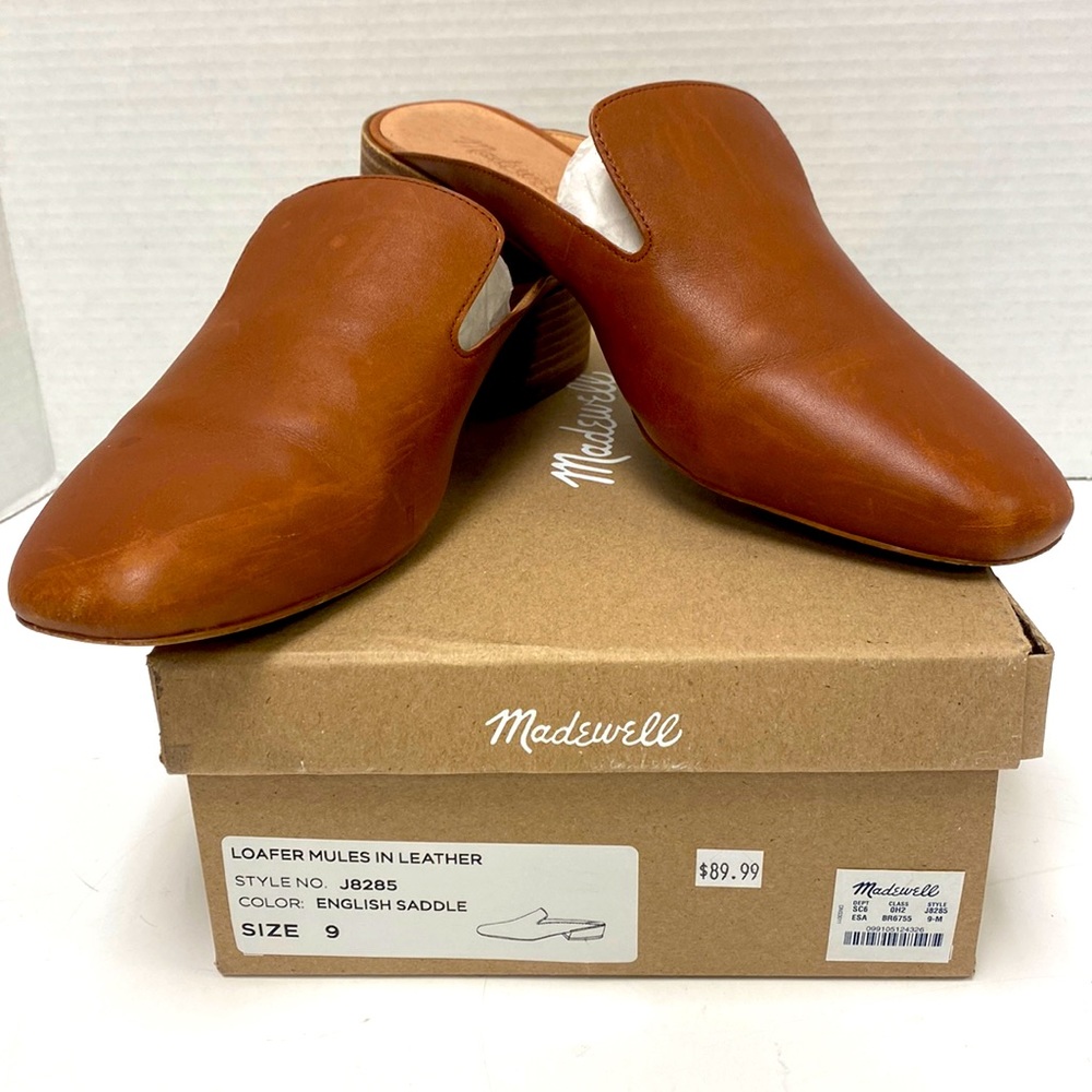 Madewell Leather Loafer Mules Style No. J8285